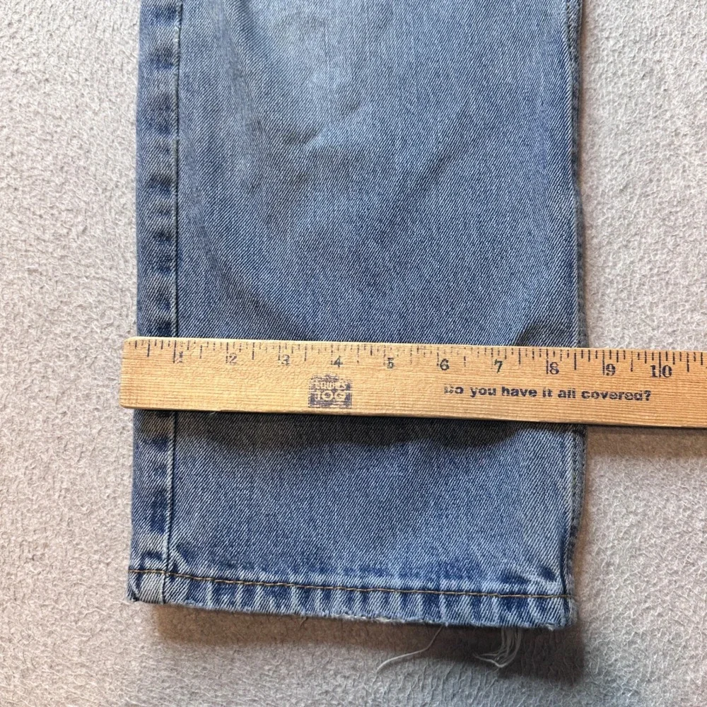 Levi's 550 Jeans Mens 36x30 (35x28) Blue Relaxed Fit Distressed Tapered Leg